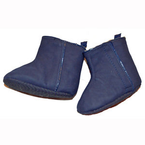 Baby Gap NWT Navy Faux Suede Booties 0-3 6-12 Months